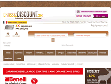 Tablet Screenshot of chassezdiscount.com